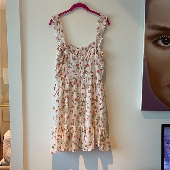 Reformation floral rose print mini dress 10 - Picture 5 of 5